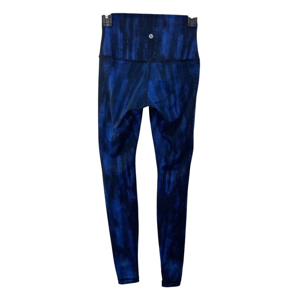 Lululemon Wunder Under Pant Full-On Luon Nightsky Harbor Blue Black Size 2 or 4 - Picture 1 of 9